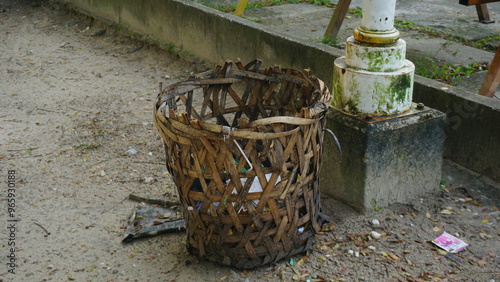 Photography Trash Bin in the Park