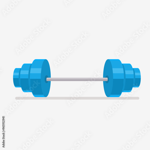 Flat illustration dumbell, barbell, gym, healthy