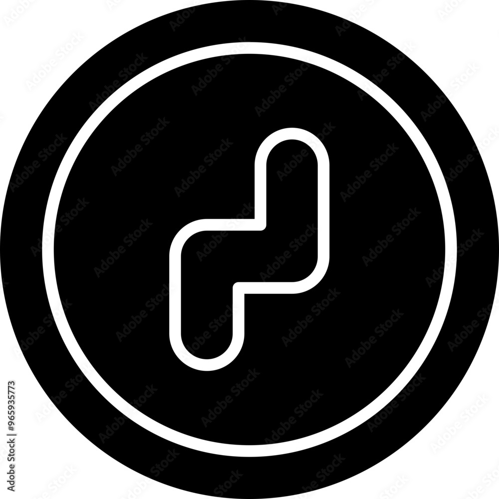 Sharp Turn Sign Icon Sharp Turn Sign Icon