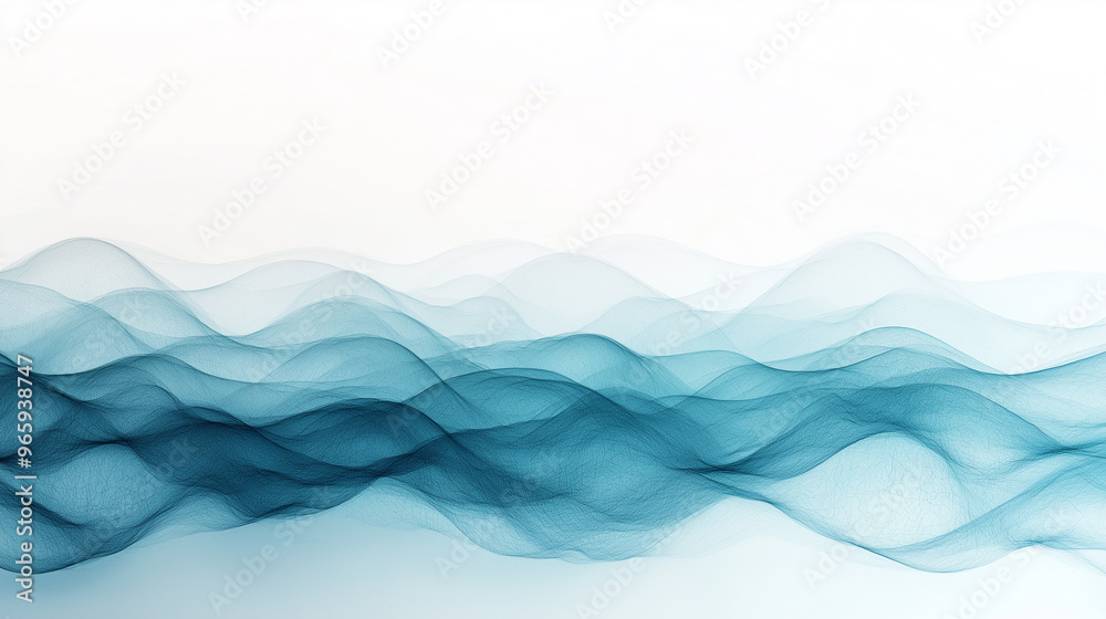A wave with a blue color A wave with a blue color