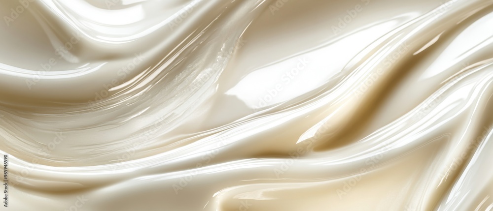 Obraz premium Cream gel transparent cosmetic sample texture background