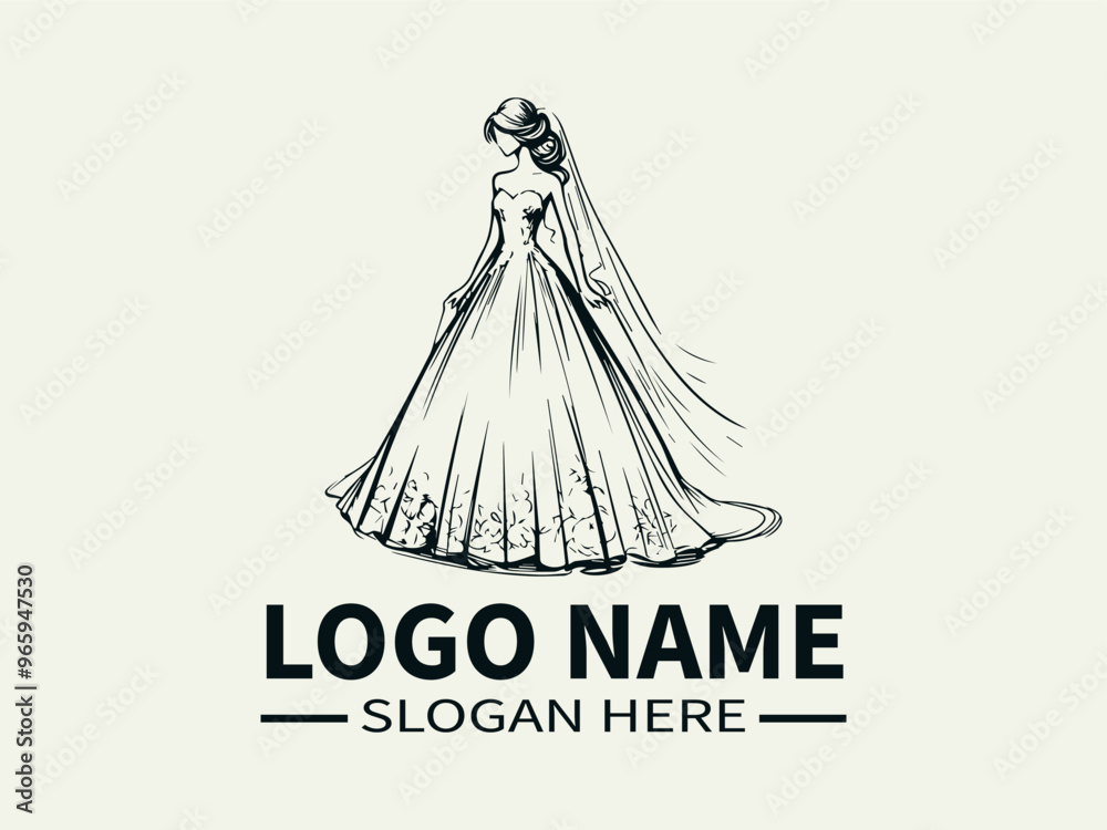 Elegant Bride Logo Design, Wedding Dress, Bridal Boutique, Wedding Planner, Dream Wedding Elegant Bride Logo Design, Wedding Dress, Bridal Boutique, Wedding Planner, Dream Wedding