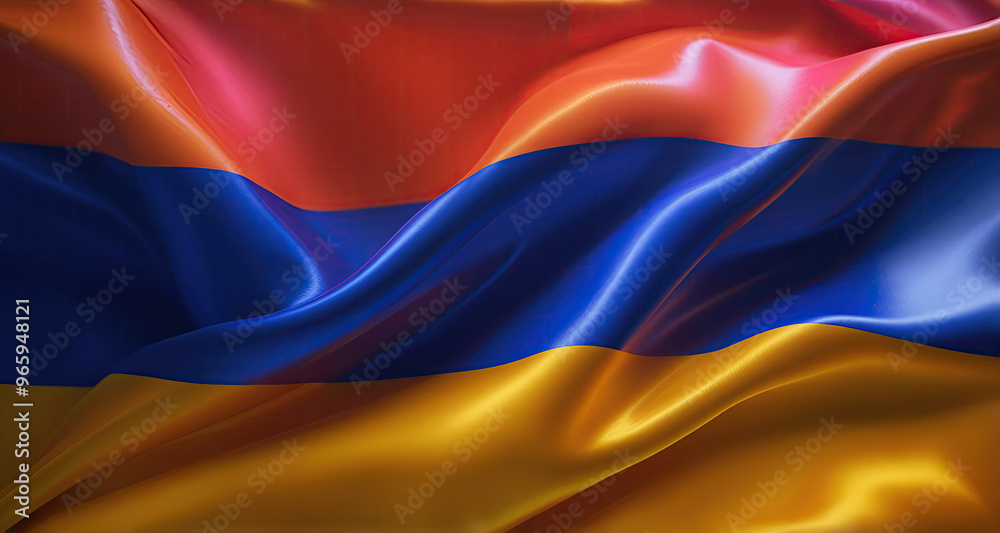 Fototapeta premium armenian flag for national Day or Independence Day of armenia