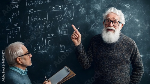 Teacher Explaining Complex ...