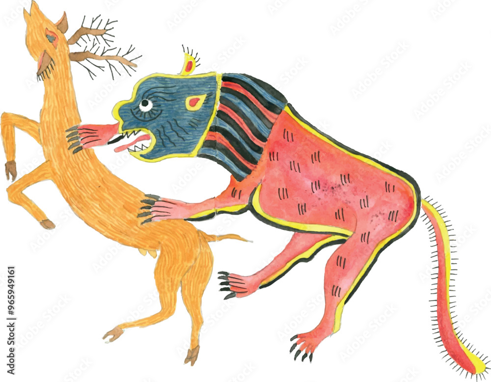 Scène de chasse