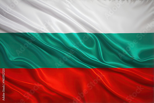 bulgarian flag for national Day or Independence Day of bulgaria photo