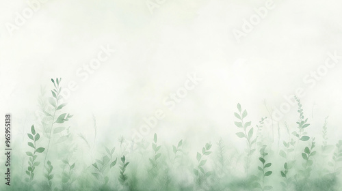 A green field with a few leaves and grass