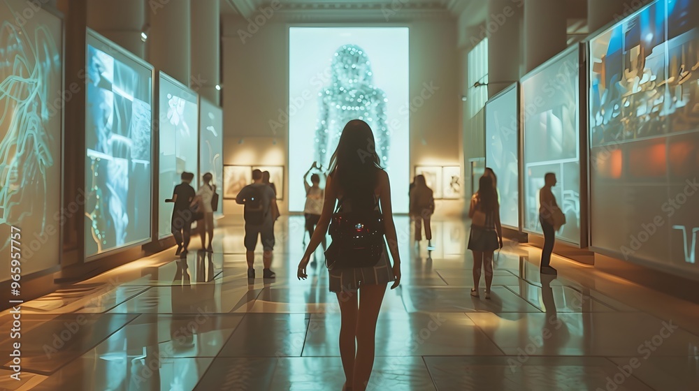 AI Driven Interactive Art Installation in a Modern Gallery with Adaptive Visual Displays AI Driven Interactive Art Installation in a Modern Gallery with Adaptive Visual Displays