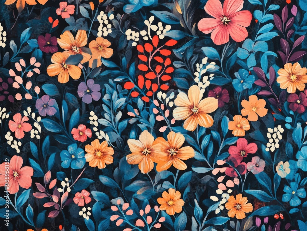 Floral Pattern Artwork Floral Pattern Artwork