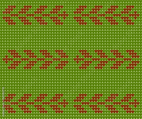 cute knitting seamless pattern Traditional Ukrainian 
Cross-Stitch Embroidery ethnic pattern arabesque blanket craft fabric design