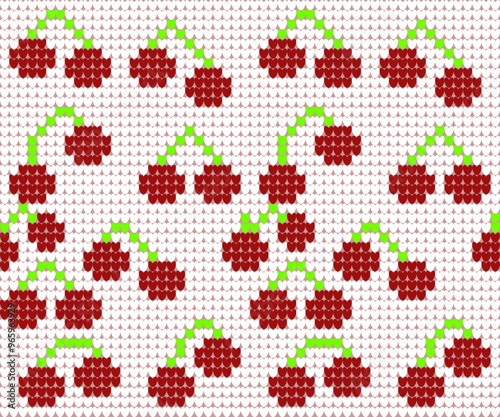 cute knitting seamless pattern Traditional Ukrainian 
Cross-Stitch Embroidery ethnic pattern arabesque blanket craft fabric design