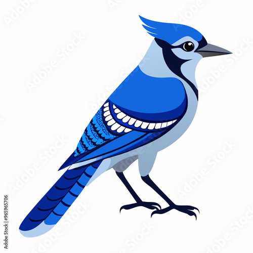 Blue jay Black silhouette