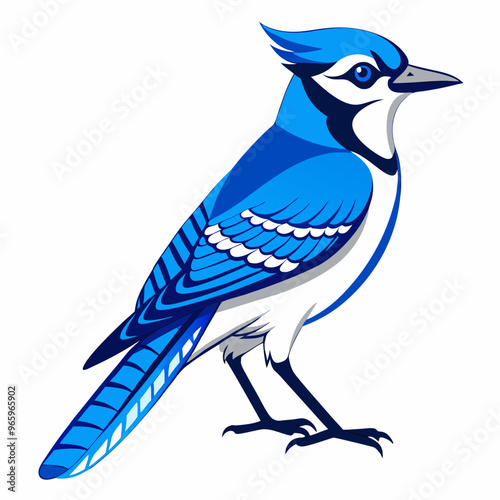 Blue jay Black silhouette