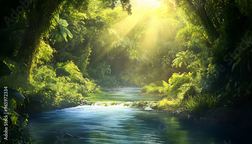 stream in the forest