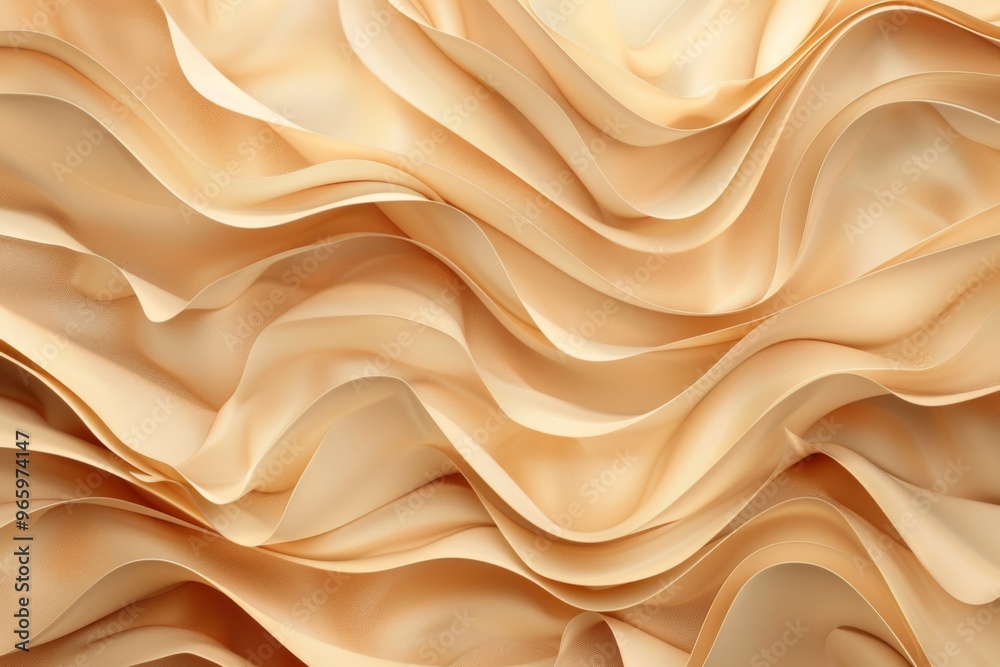 Fototapeta premium Abstract organic natural beige brown waving line background