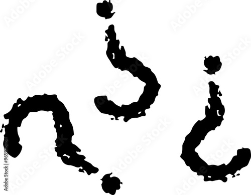 Set of Question Marks Vector Silhouettes	
