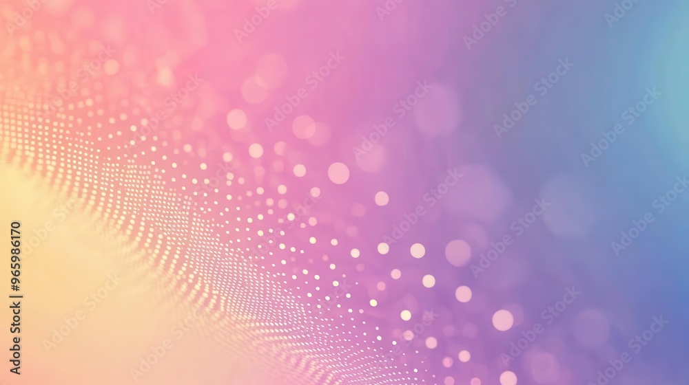 Floating dots fading into a dreamy gradient, delicate color transitions, soft focus, abstract background Floating dots fading into a dreamy gradient, delicate color transitions, soft focus, abstract background