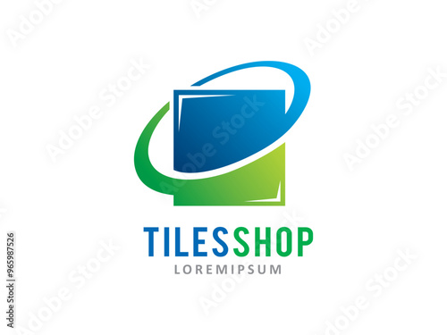 tiles or paper logo symbol or icon template