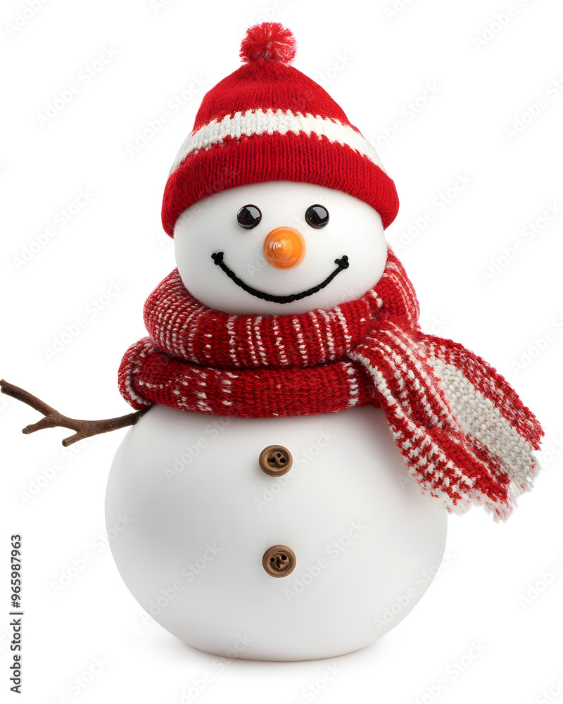 Cute Snowman isolated on white background Cute Snowman isolated on white background