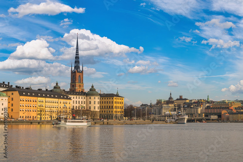 Photography Stockholm Sweden, city skyline at Gamla Stan old town