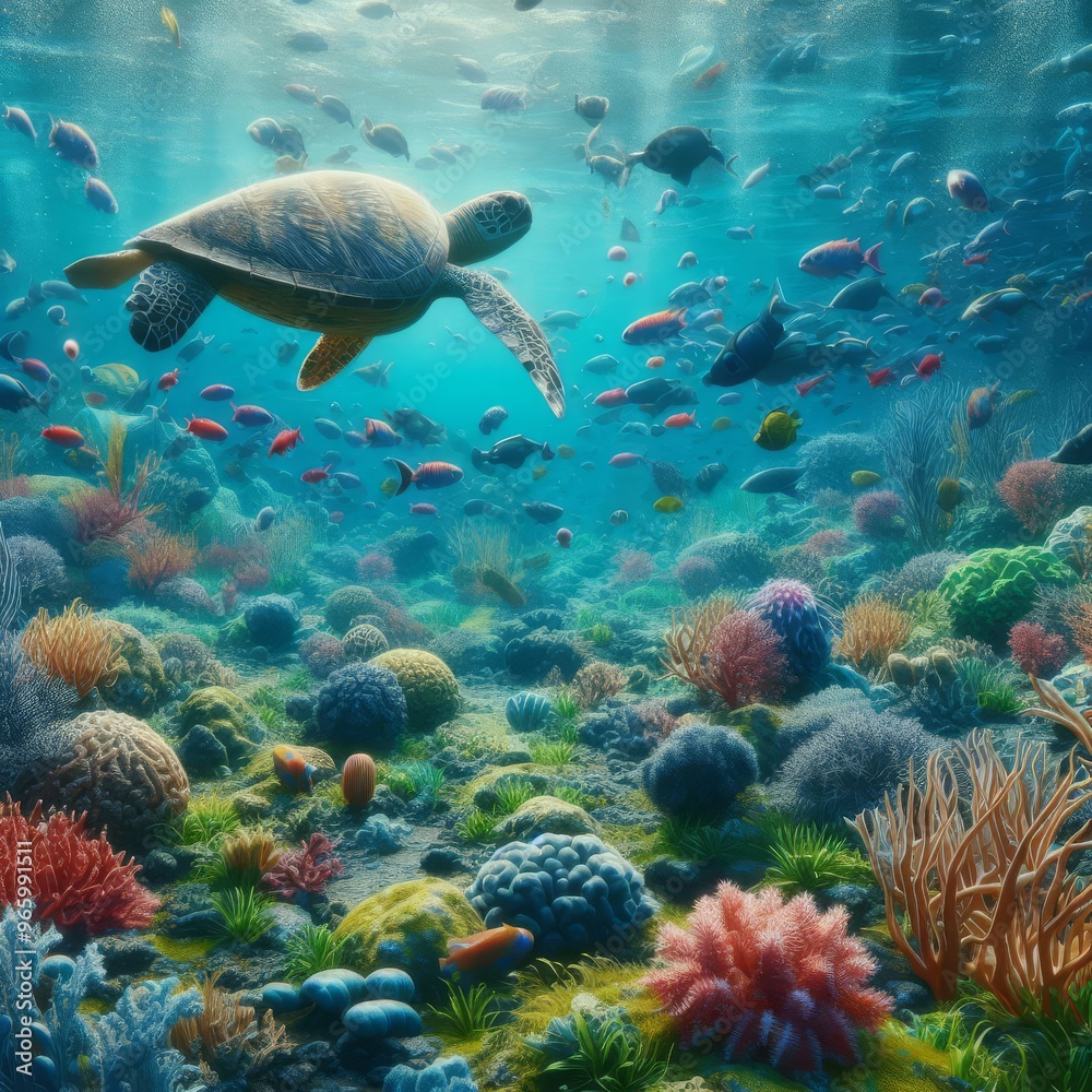 Fototapeta premium coral reef in the sea