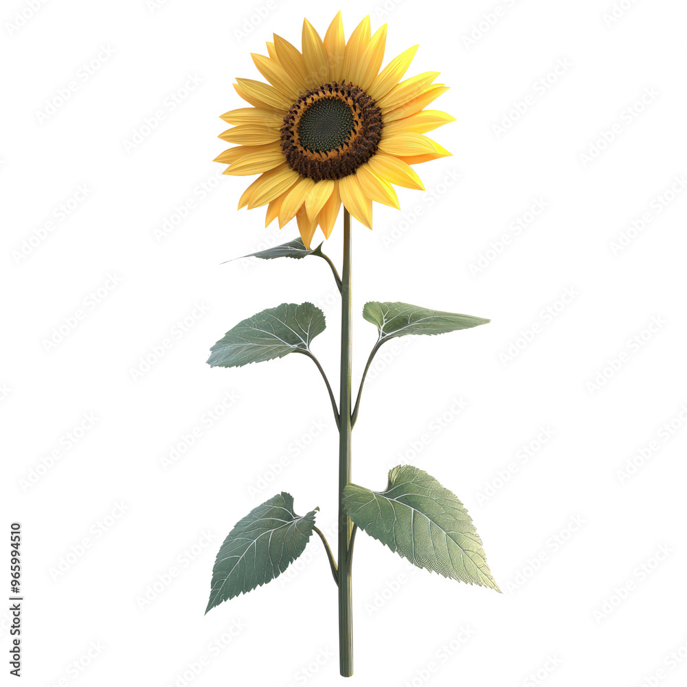 Fototapeta premium Sun-Kissed Sunflower A Symbol of Hope and Joy.