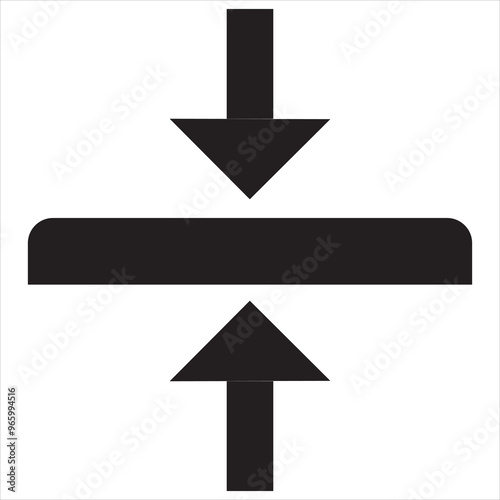 Thickness icon , isolated on white background. vector illustration. EPS 10/AI