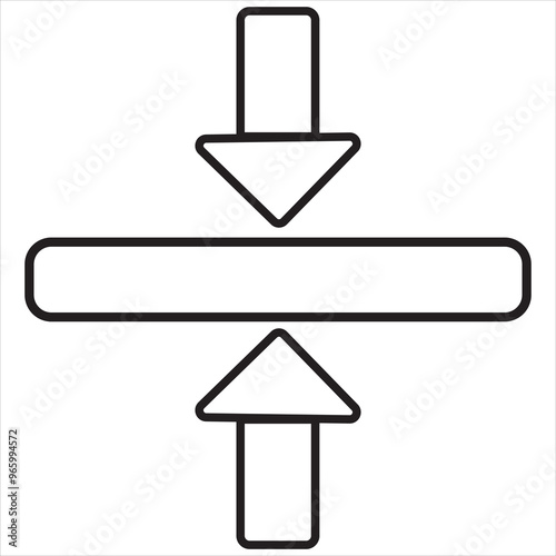 Thickness icon , isolated on black background. vector illustration. EPS 10/AI