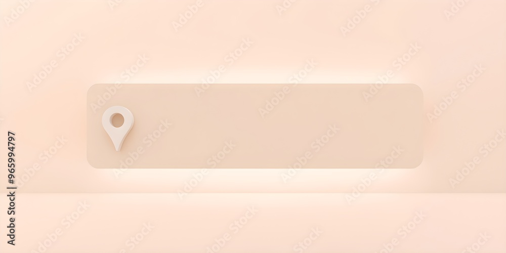UX UI Design: Minimal Location Bar with 3D Depth UX UI Design: Minimal Location Bar with 3D Depth