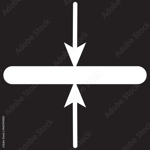 Thickness icon , isolated on white background. vector illustration. EPS 10/AI