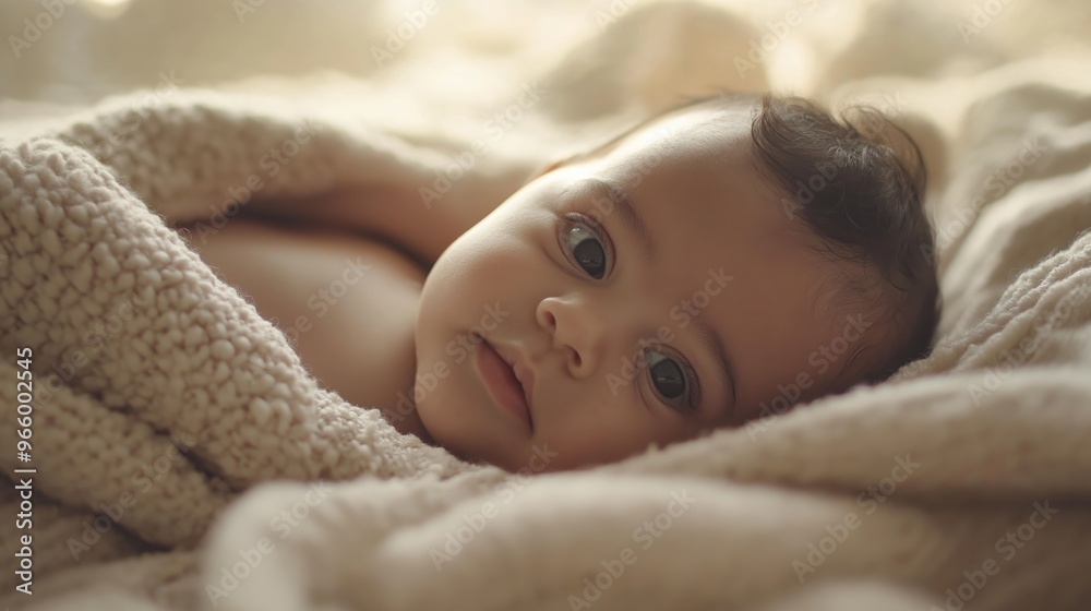 Newborn Arab Baby Nestled in Soft Blanket, Peaceful Infant Portrait, Gentle Warmth and Serenity, Ideal for Nursery Decor and Parenting Blogs Newborn Arab Baby Nestled in Soft Blanket, Peaceful Infant Portrait, Gentle Warmth and Serenity, Ideal for Nursery Decor and Parenting Blogs