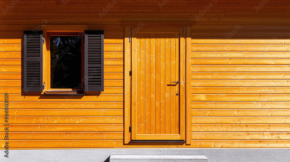 a charming wooden pine house with a rustic façade, showcasing intricate wood grain details a charming wooden pine house with a rustic façade, showcasing intricate wood grain details