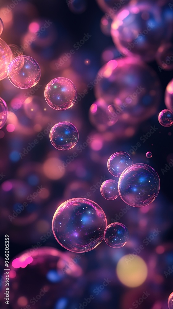 Galaxy bubbles floating in a dreamlike atmosphere Galaxy bubbles floating in a dreamlike atmosphere
