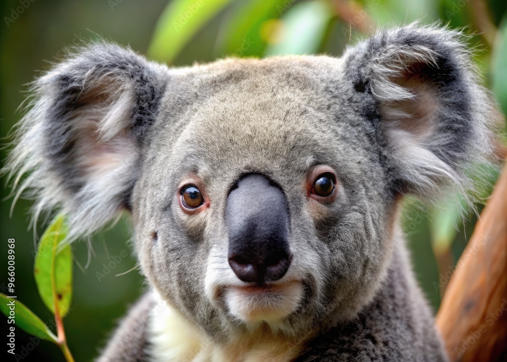 A Close-Up Of A Koala Bear With Tears Streaming Down Its Face, Looking Forlorn And Pitiful. A Close-Up Of A Koala Bear With Tears Streaming Down Its Face, Looking Forlorn And Pitiful.