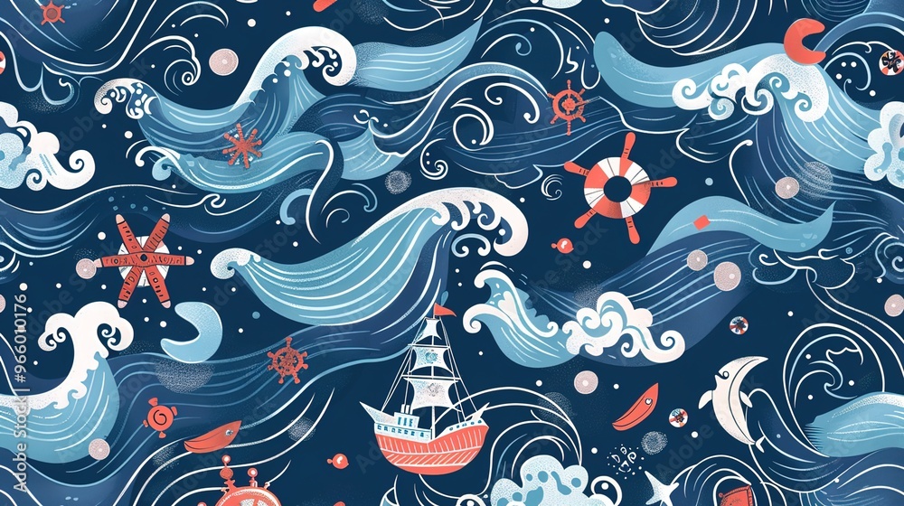 nautical pattern seamless wallpaper nautical pattern seamless wallpaper