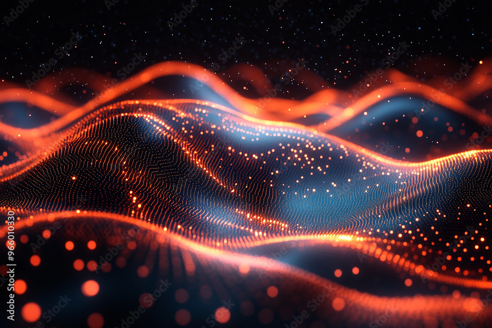 Abstract wave particle technology background
Abstract wave particle technology background
