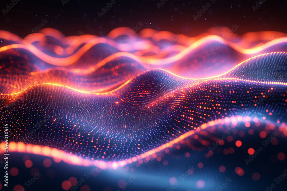 Abstract wave particle technology background
Abstract wave particle technology background