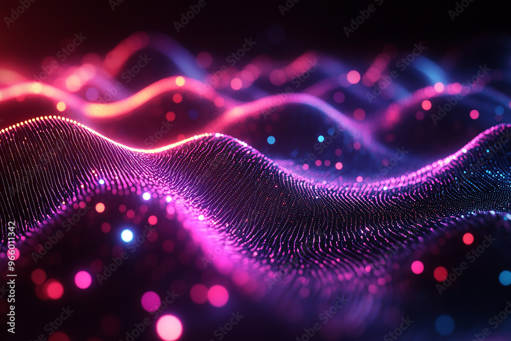 Abstract wave particle technology background
Abstract wave particle technology background