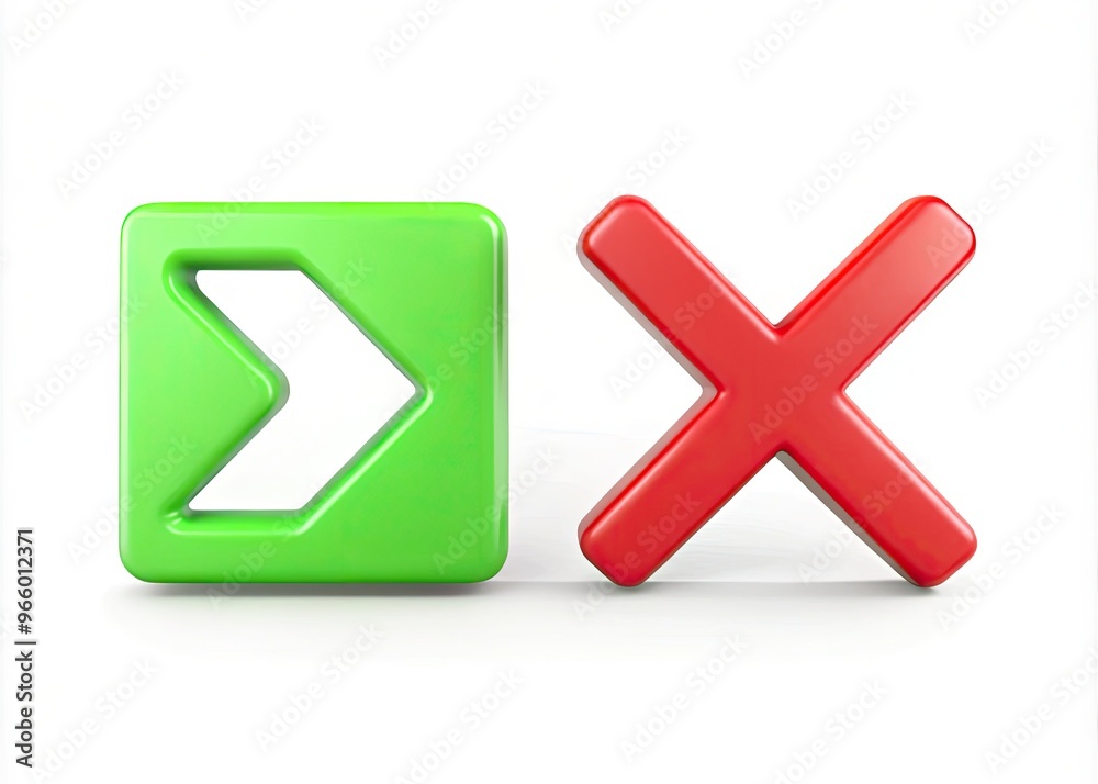 A contrasting pair of greater than and less than symbols, '>' and '<', presented on a clean white background, symbolizing comparison and relative values. A contrasting pair of greater than and less than symbols, '>' and '<', presented on a clean white background, symbolizing comparison and relative values.