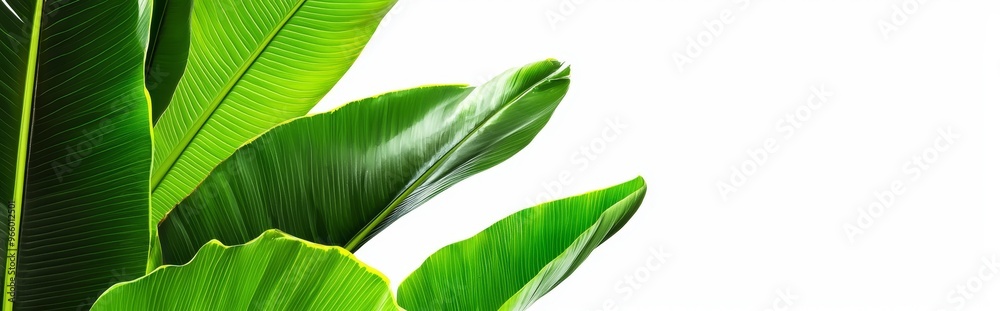 With copy space for your text, tropical leaves on a beige background offer a sense of exotic beauty and nature inspiration With copy space for your text, tropical leaves on a beige background offer a sense of exotic beauty and nature inspiration