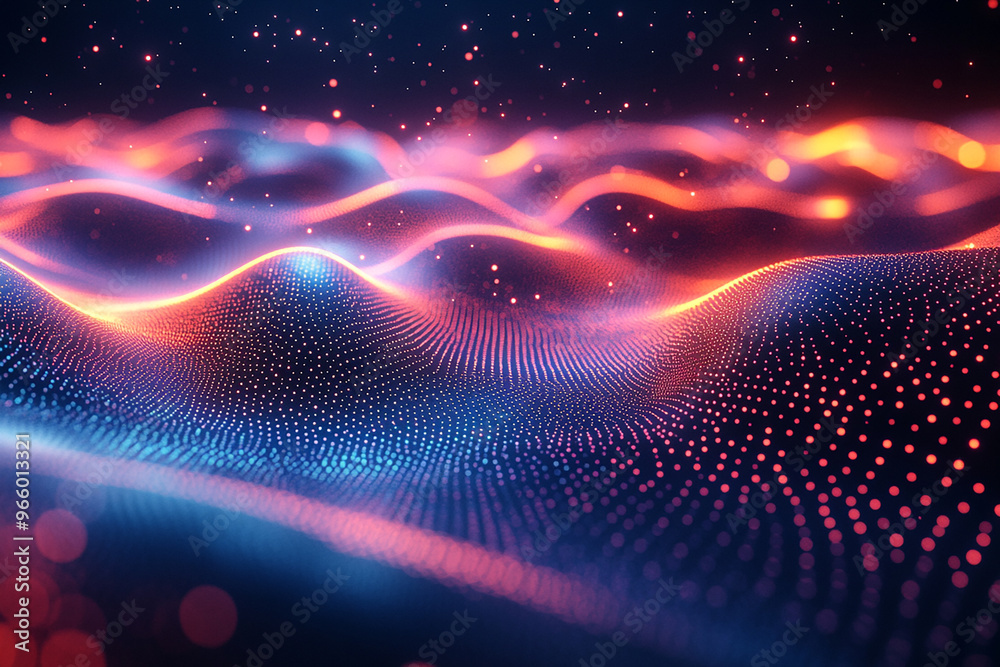 Abstract wave particle technology background
Abstract wave particle technology background