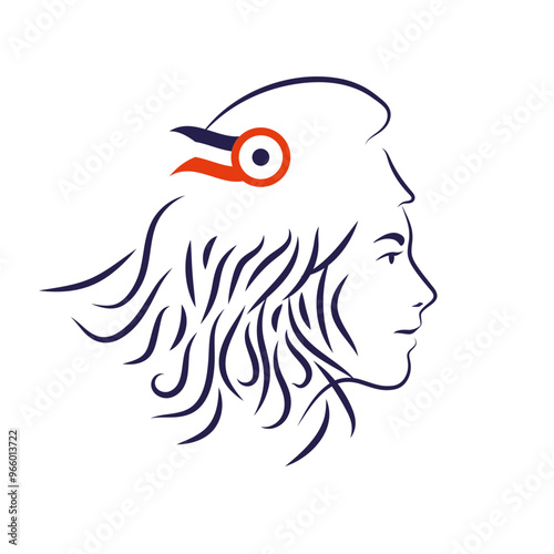 illustration de Marianne française, symbole de la révolution