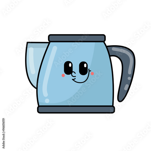 Brewing Delights Charming Cartoon Coffee Pot Character Designs