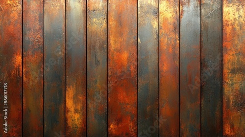 Abstract textured metal surface with warm tones. photo