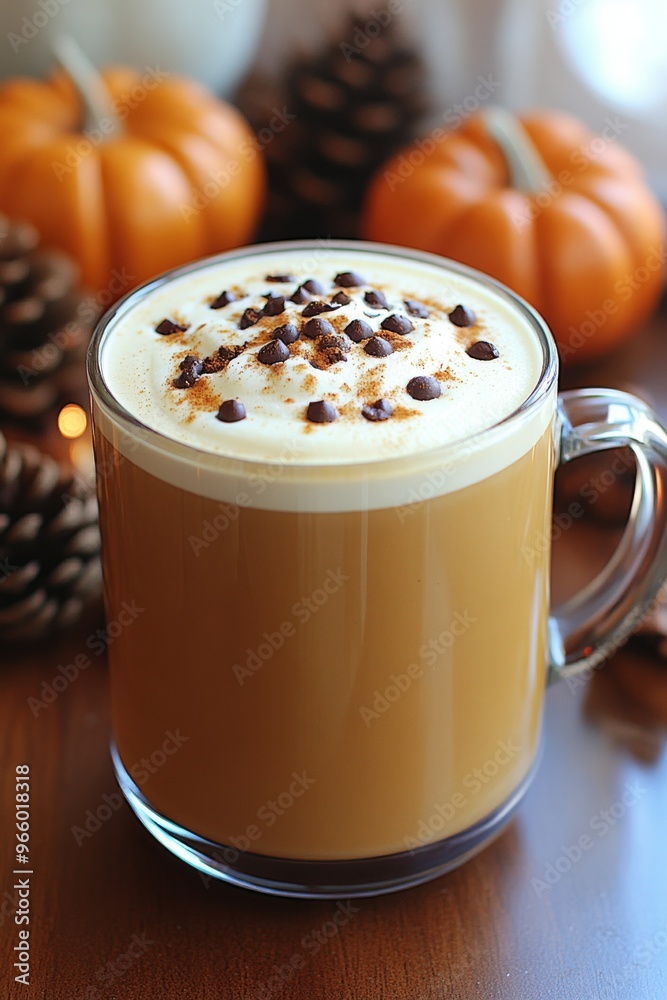 Product photo of Pumpkin Spice Latte, coffee, topped with whipped cream and cinnamon. studio lighting. Product photo of Pumpkin Spice Latte, coffee, topped with whipped cream and cinnamon. studio lighting.
