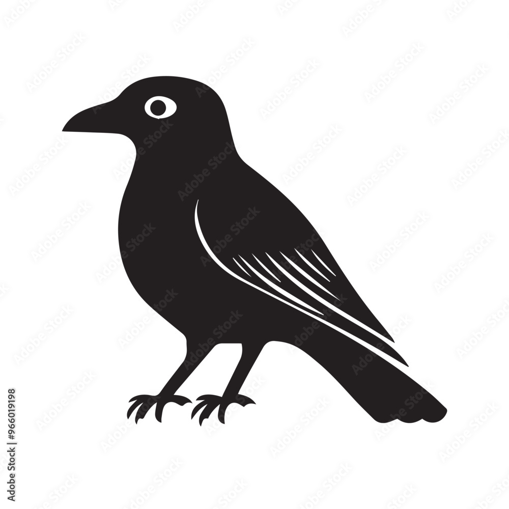 Raven in cartoon, doodle style . Image for t-shirt, web, mobile apps and ui. Isolated 2d vector illustration in logo, icon, sketch style, Eps 10, black and white. AI Generative Raven in cartoon, doodle style . Image for t-shirt, web, mobile apps and ui. Isolated 2d vector illustration in logo, icon, sketch style, Eps 10, black and white. AI Generative