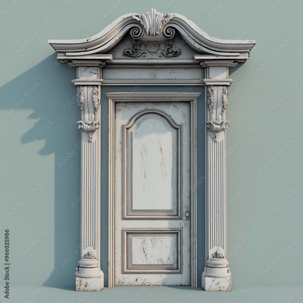 3D Door Frame Icon: Architectural Structure and Entrance Illustration Logo 3D Door Frame Icon: Architectural Structure and Entrance Illustration Logo