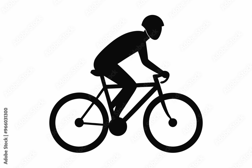 silhouette of a person riding a bicycle, man on bicycle silhouette vector illustration silhouette of a person riding a bicycle, man on bicycle silhouette vector illustration