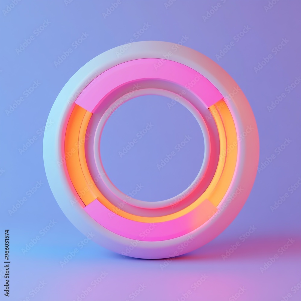3D Loading Icon: Progress and Data Transfer Indicator Illustration Logo 3D Loading Icon: Progress and Data Transfer Indicator Illustration Logo