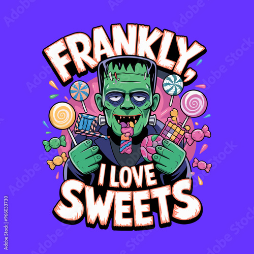 Halloween Art Labels Graphic Poster